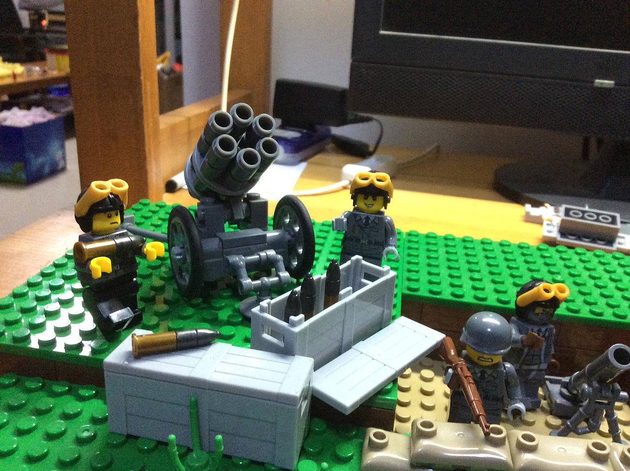 乐高二战场景德军阵地moc原创