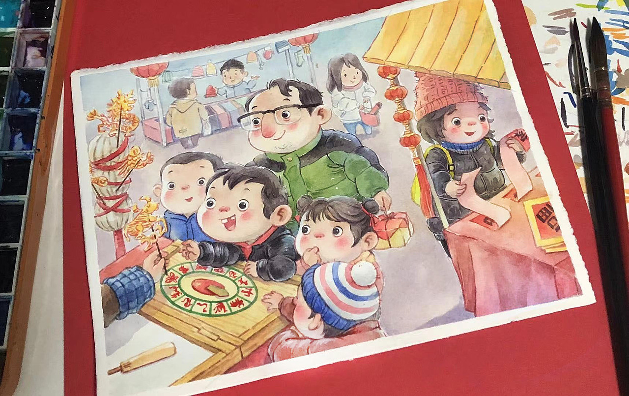 鼠实不易，牛转乾坤！（图ZMjQyNTY0MjY4） - 儿童插画 - 站酷设计师上帝的布偶原创素材 - 站酷ZCOOL