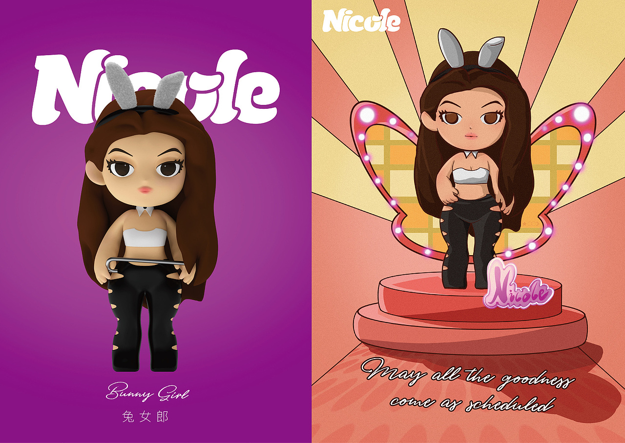 原创潮玩IP｜女性力量传播者Nicole女郎（图ZMzQwOTQ3MTA0） - 手办/模玩 - 站酷设计师啊佑啊佐原创素材 - 站酷ZCOOL