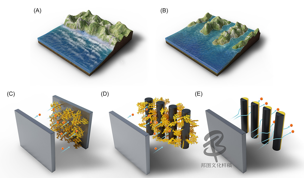 3dmax科研绘图论文配图学术封面设计科研绘图医学插画