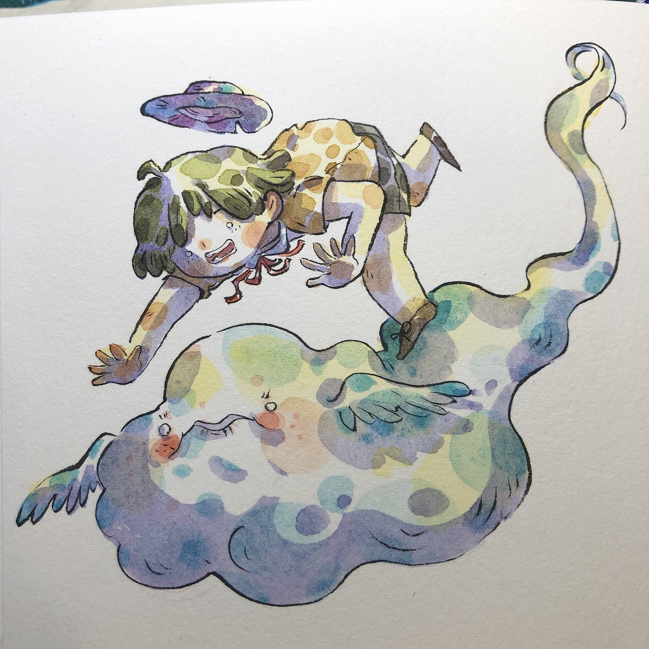 水彩插画习作