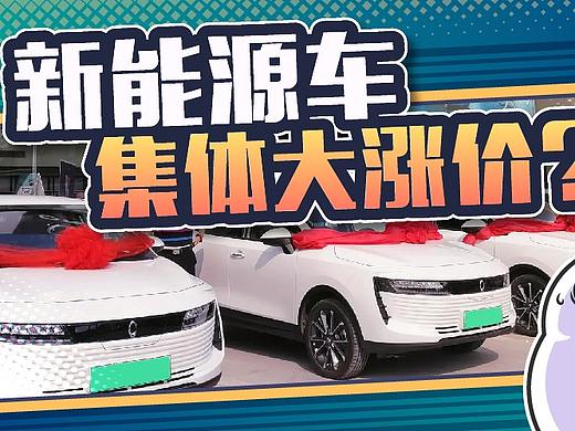 近20个新能源品牌官宣涨价！十来万的车居然要涨3万块？