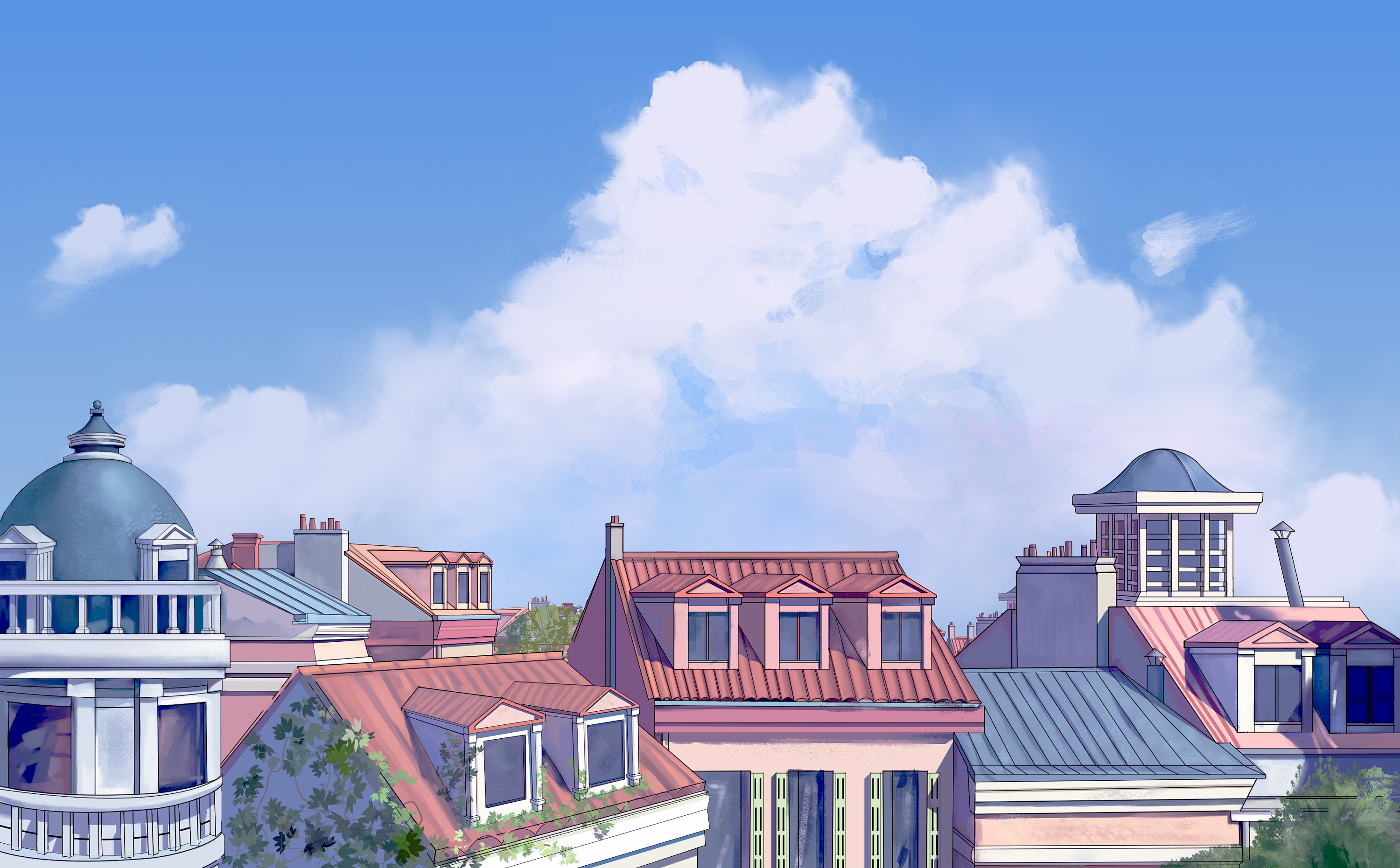 日系小场景临摹的