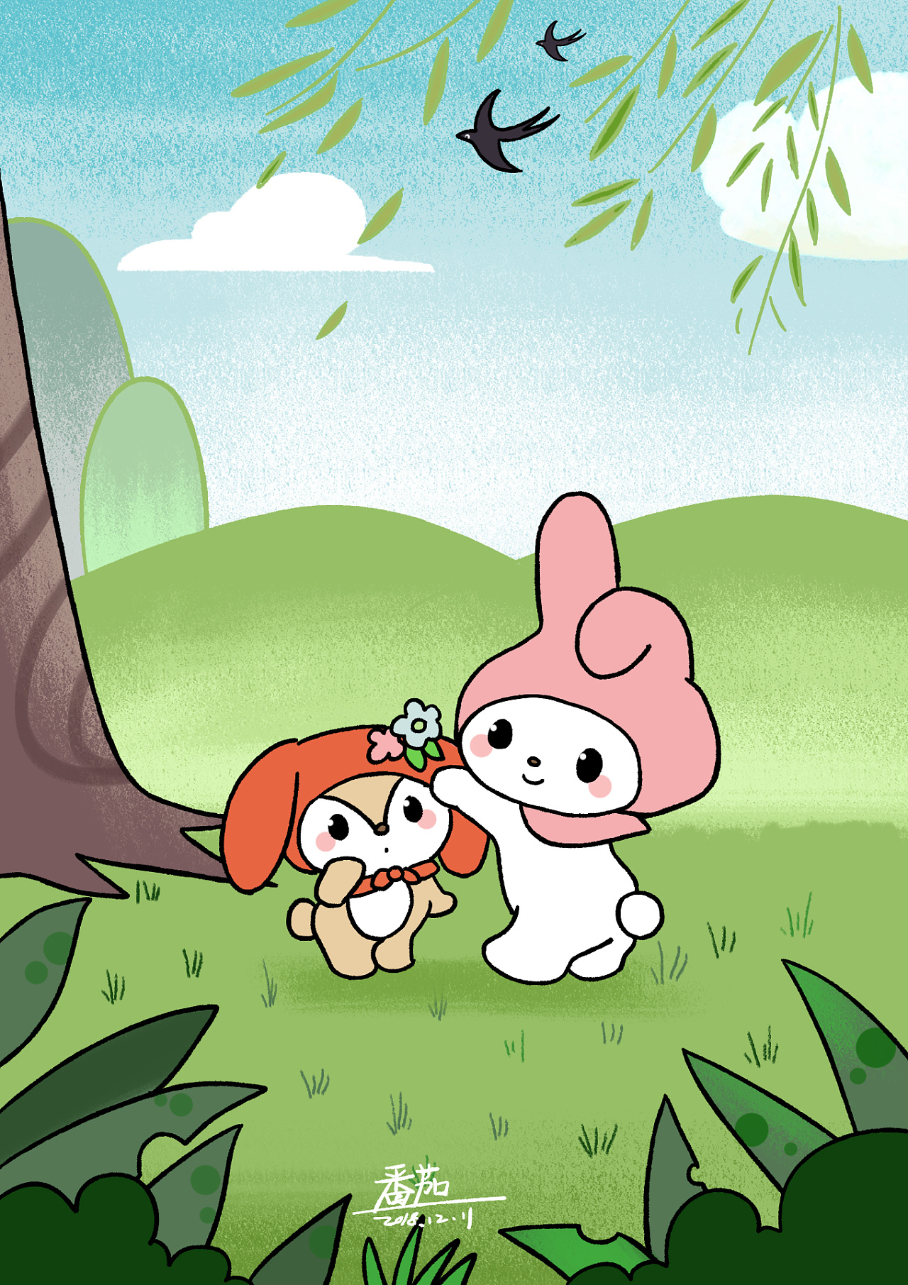卡通小兔子|插画|儿童插画|景泰绘 - 原创作品 - 站酷 (zcool)