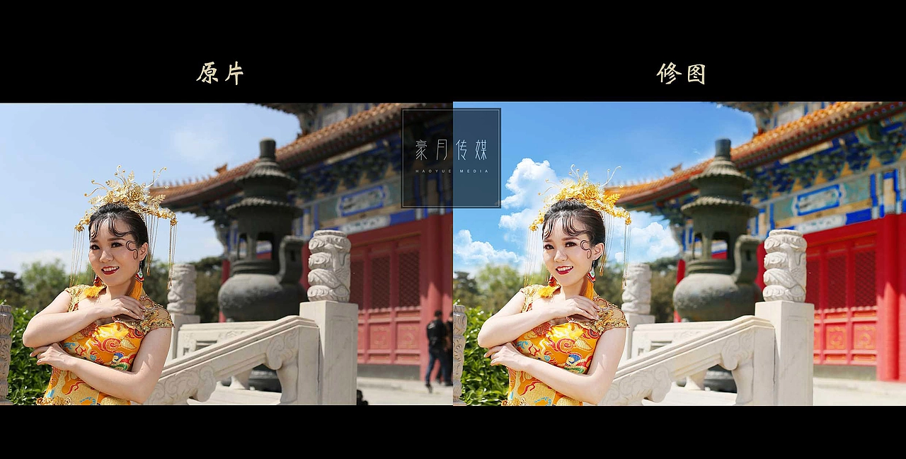 宫廷版婚纱类精修