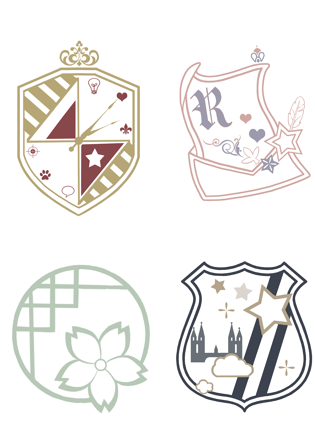 徽章刺绣|平面|图案|白二酱_原创作品-站酷zcool