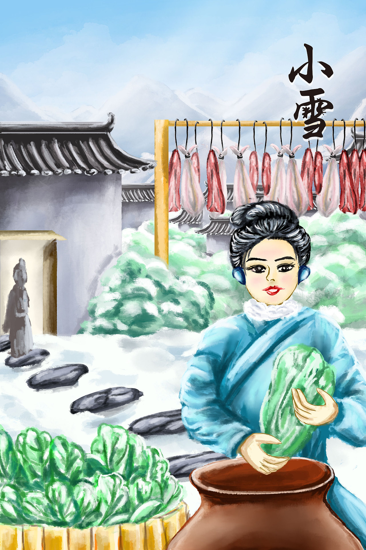 二十四节气——玄冬（图ZMzUxNDQ4MjQw） - 创作习作 - 站酷设计师雲翊原创素材 - 站酷ZCOOL