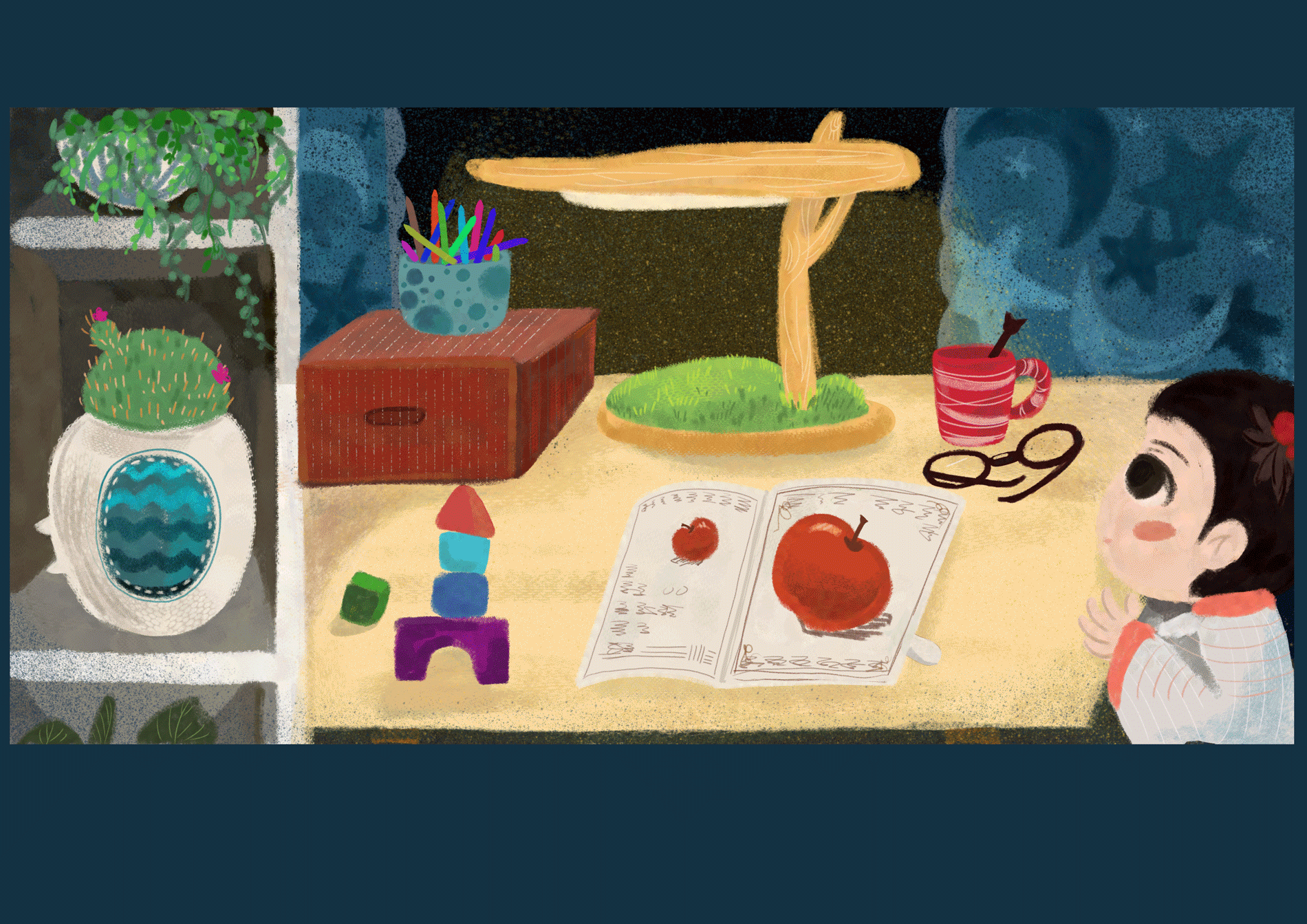 翻页游戏绘本《躲猫猫》（图ZMTk3MjIwODIw） - 绘本 - 站酷设计师冷色调winyang原创素材 - 站酷ZCOOL