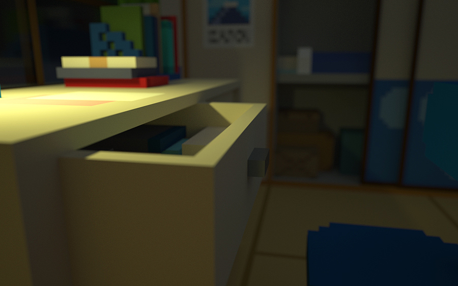野比大雄の房间【MagicaVoxel】(图ZNjQ5NzE1MjA=) - 其他三维 - 站酷设计师hasaddl原创素材 - 站酷ZCOOL
