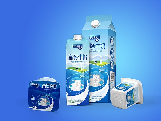 得益乳业包装设计