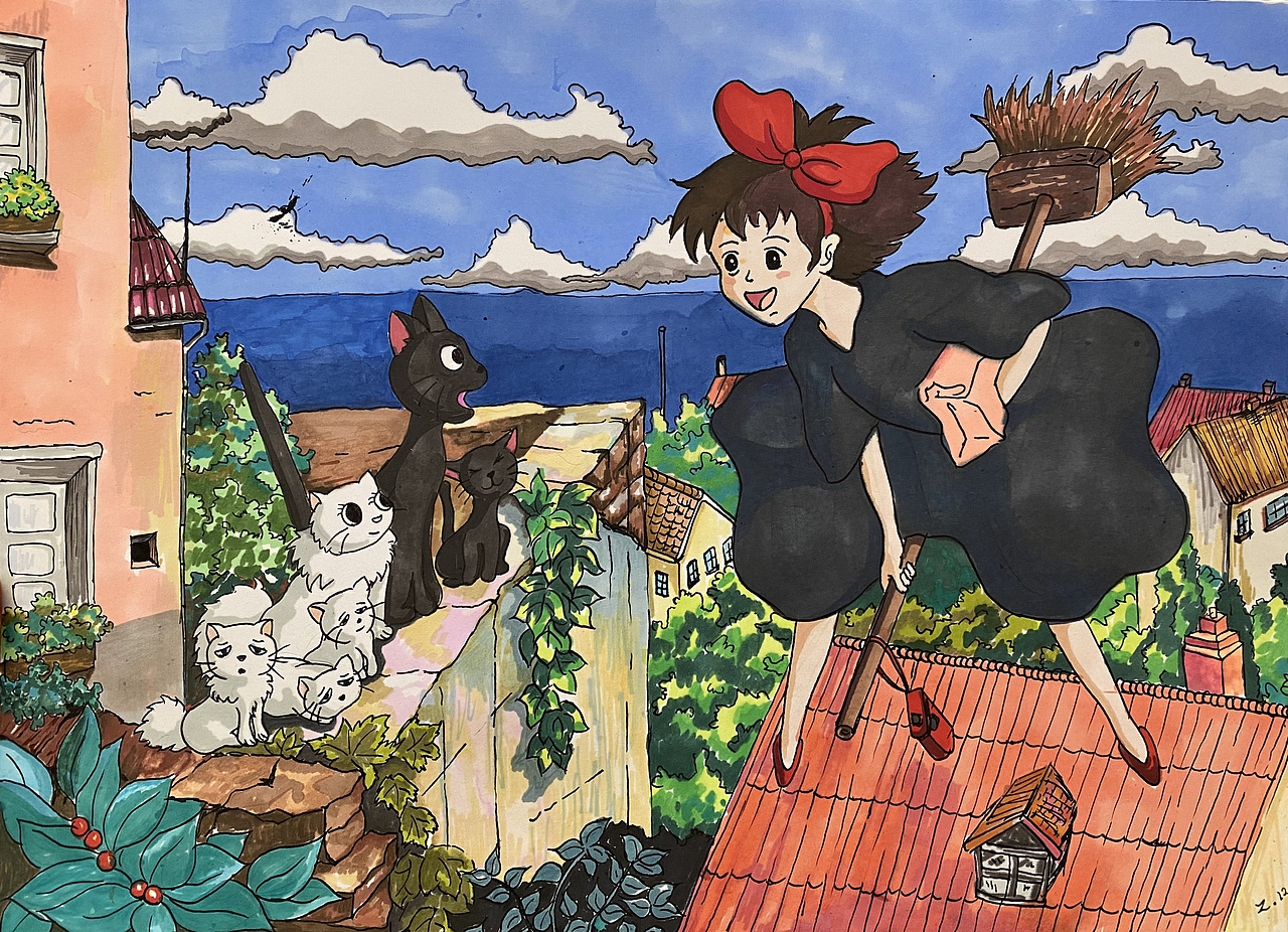 宫崎骏系列（图ZMjQ1MDk5OTcy） - 创作习作 - 站酷设计师芝士张张原创素材 - 站酷ZCOOL