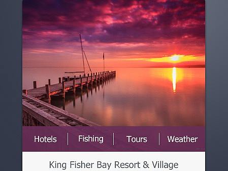 英文卡片式界面