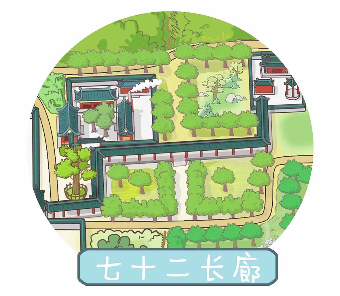 北京-天坛公园 手绘地图