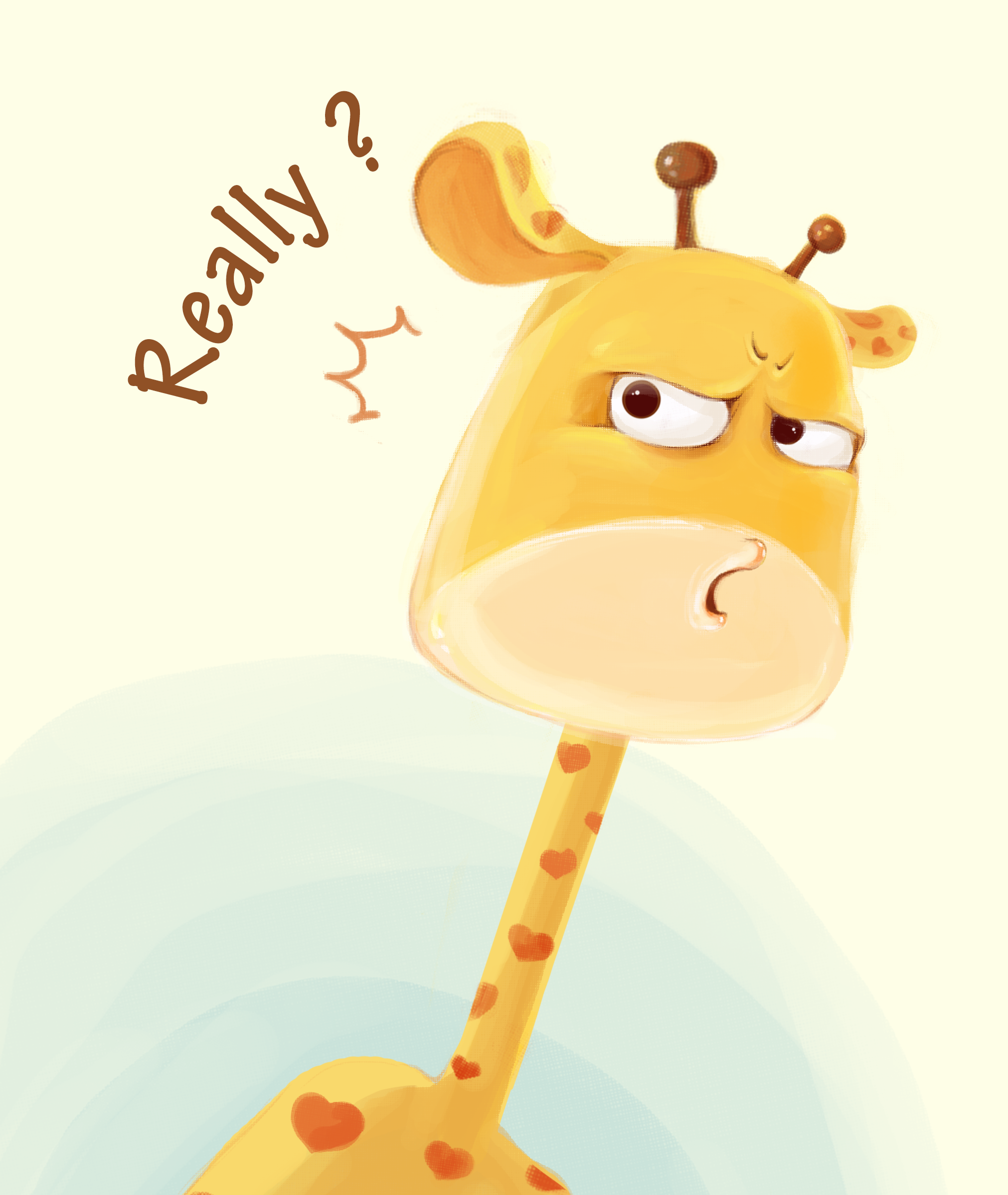 卡通长颈鹿动物设计图片素材免费下载 - 觅知网