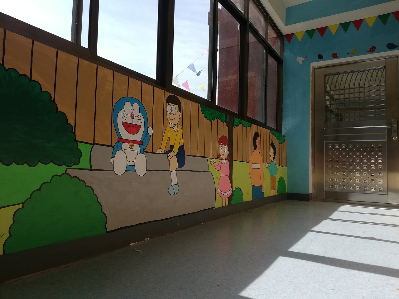幼儿园彩绘（图ZMTU0MDI5NTI4） - 新锐潮流插画 - 站酷设计师山豆几kai原创素材 - 站酷ZCOOL