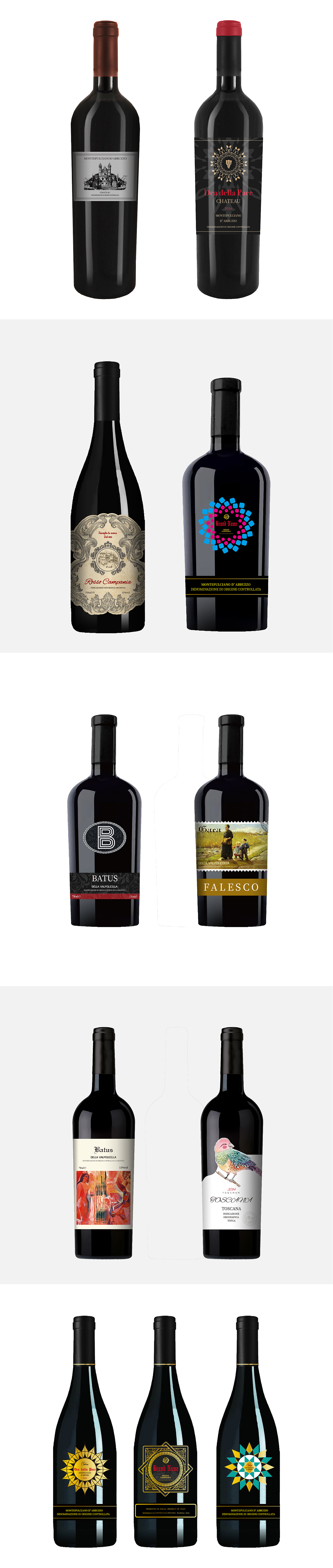 红葡萄酒标包装合集(二)（图ZMTYwMTk0OTYw） - 包装 - 站酷设计师观明Gming原创素材 - 站酷ZCOOL