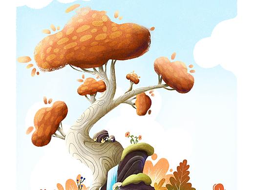 植物插画绘制（个人主页-ZNTU4NDk0NDA=） - 商业插画 - 站酷设计师小马做设计原创素材 - 站酷ZCOOL