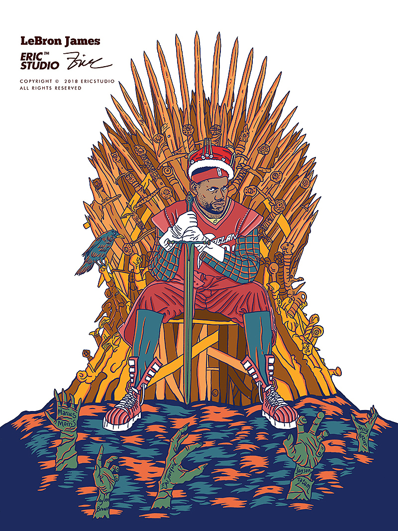 2018 NBA季后赛插画纪录（图ZMTE2NDM4NjMy） - 概念设定 - 站酷设计师陈晓恒EricStudio原创素材 - 站酷ZCOOL