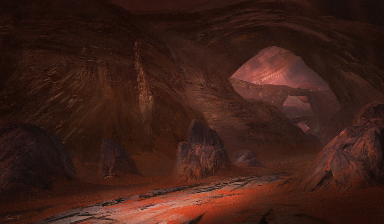 《星球大战Ⅰ》cg原画师kalen个人作品(自然场景篇)