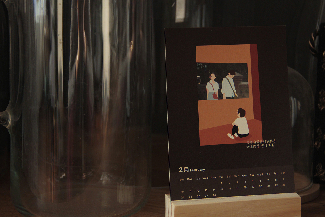 2019“柔软的你”原创插画日历