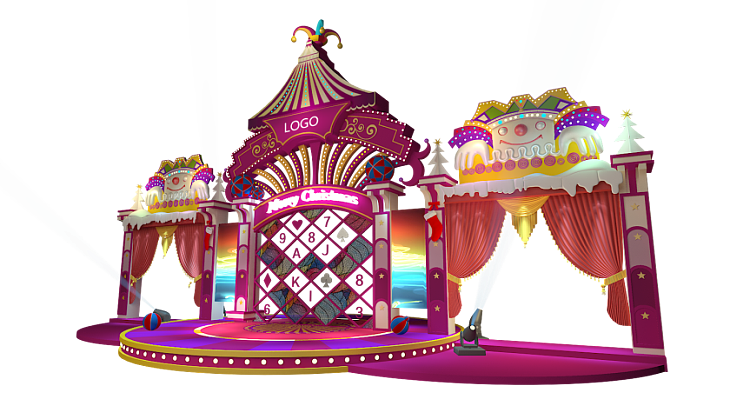 圣诞节舞台美陈 - 原创作品 - 站酷(zcool)