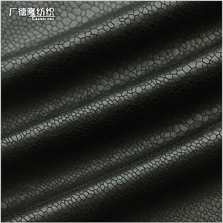 春秋爆款广德隆纺织蛇皮纹柔软烫金麂皮绒上衣箱包