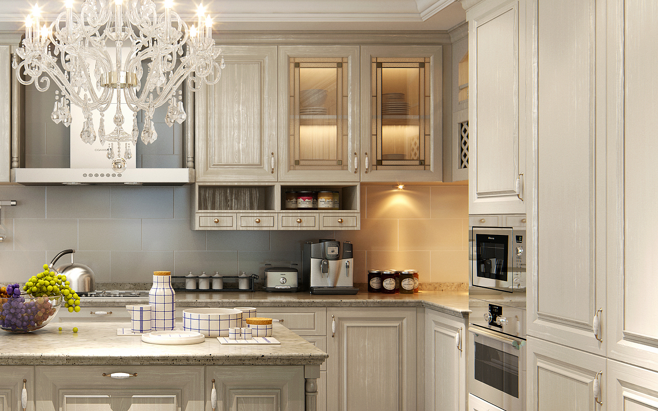 诸暨八方银湖厨房设计效果图（图ZMTYzOTc3MjA=） - 家装设计 - 站酷设计师otika2046原创素材 - 站酷ZCOOL