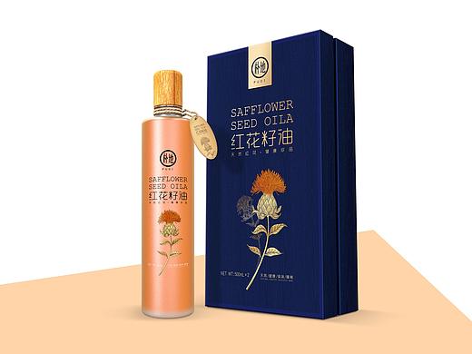 朴地红花籽油包装设计-圣智扬包装设计案例