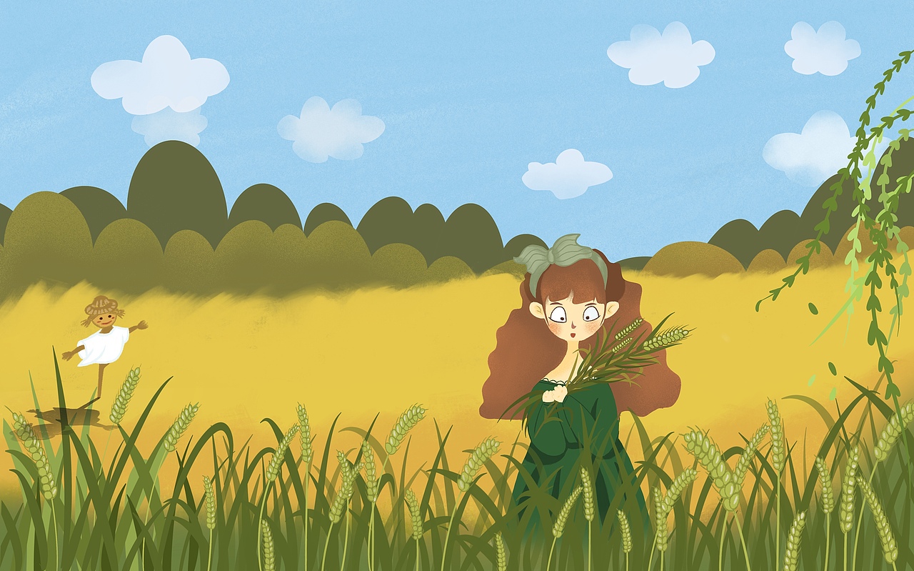 稻香少女|插画|商业插画|missu2u_原创作品-站酷zcool