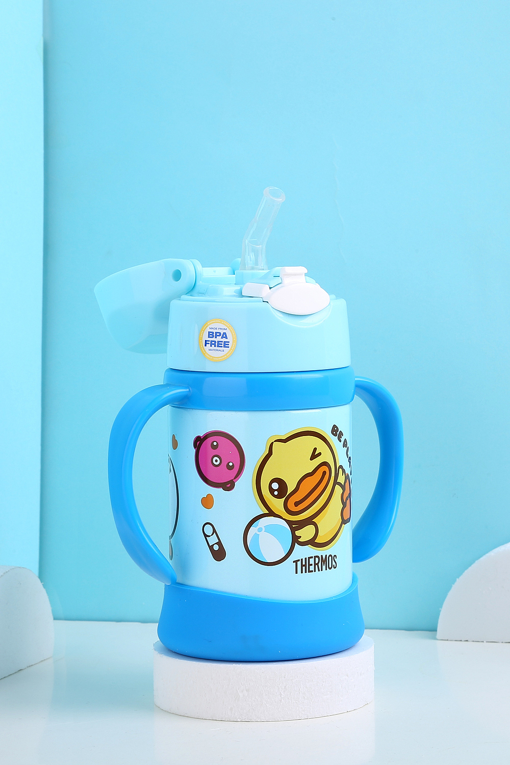 光面保温杯焖烧杯 水杯水壶 生活用品摄影静物产品拍摄