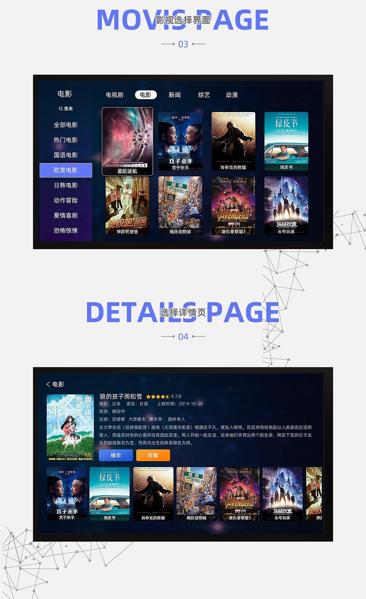 乐派电视机顶盒UI界面设计（图ZMTg4Njk1NTU2） - 软件界面 - 站酷设计师绍乐原创素材 - 站酷ZCOOL