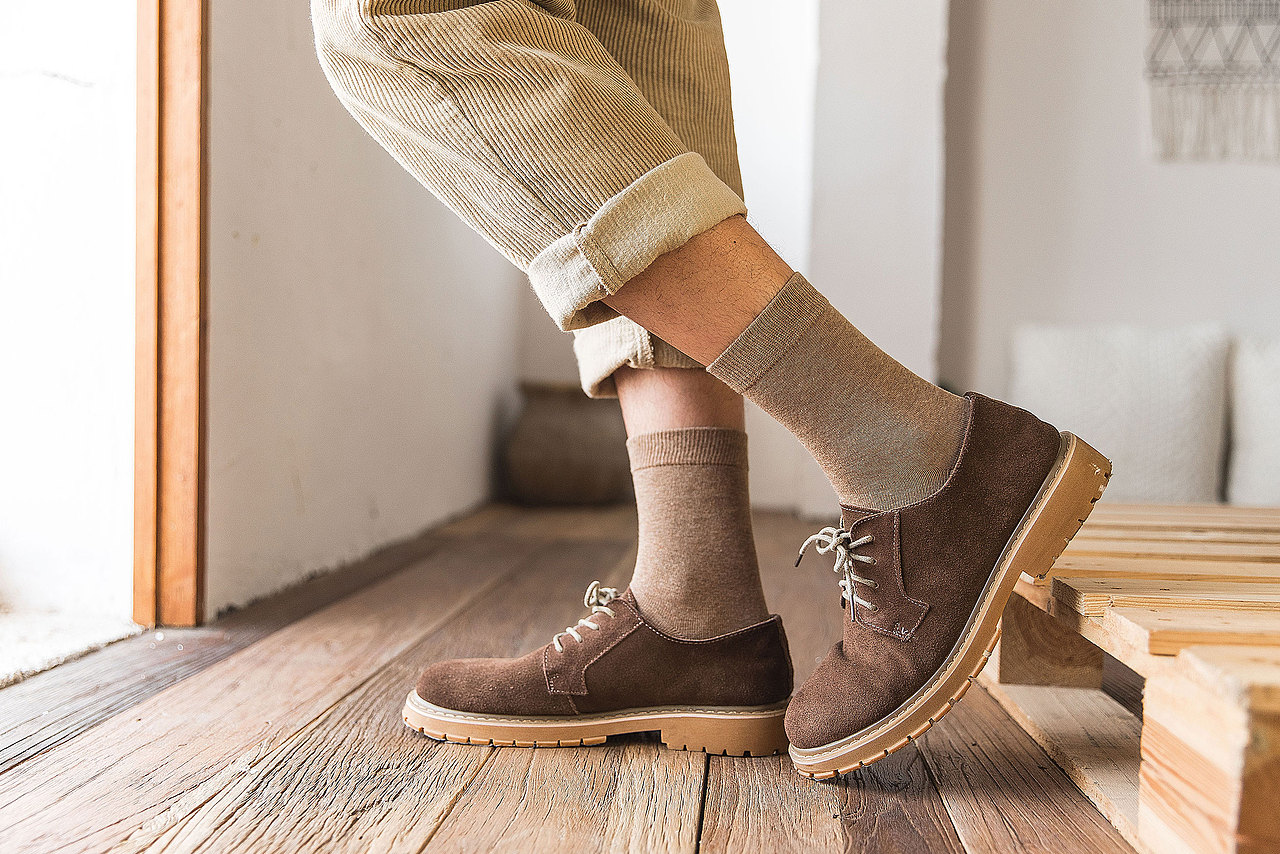 2019棉竹屋秋冬男袜加厚商务日系