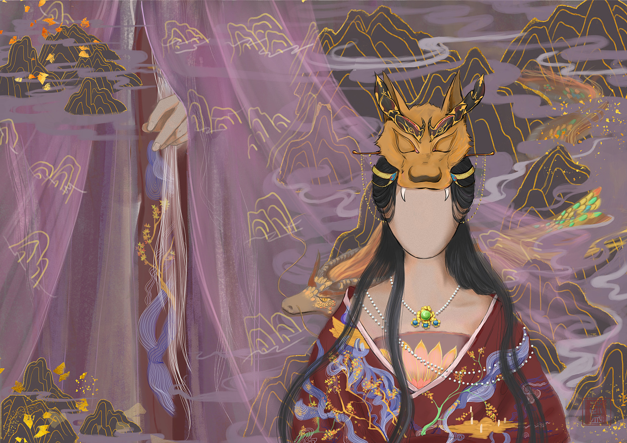 盘瓠(主题插画)|插画|绘本|东白予 - 原创作品 - 站酷 (zcool)