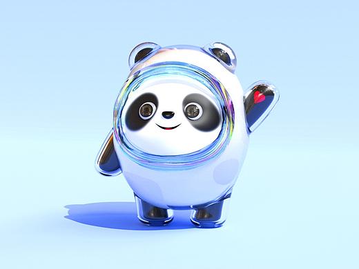 新学软件blender临摹超可爱冰墩墩和安信金币