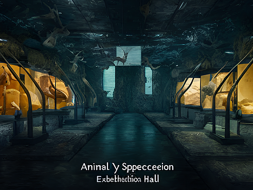 #站酷梦笔#动物标本展厅