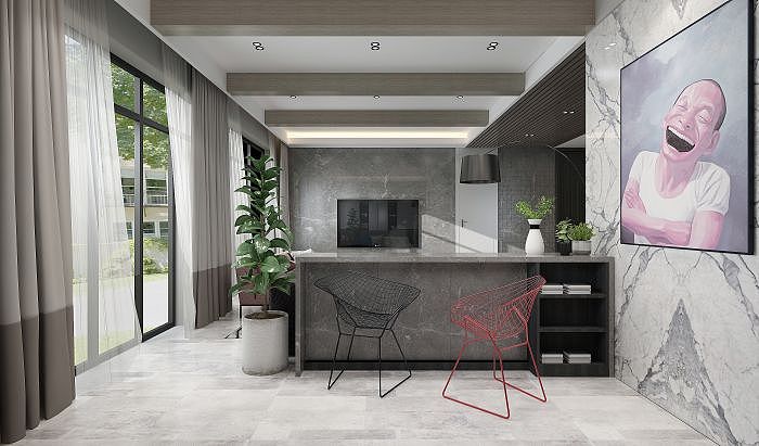 济南麗园180平米后现代风格装修案例