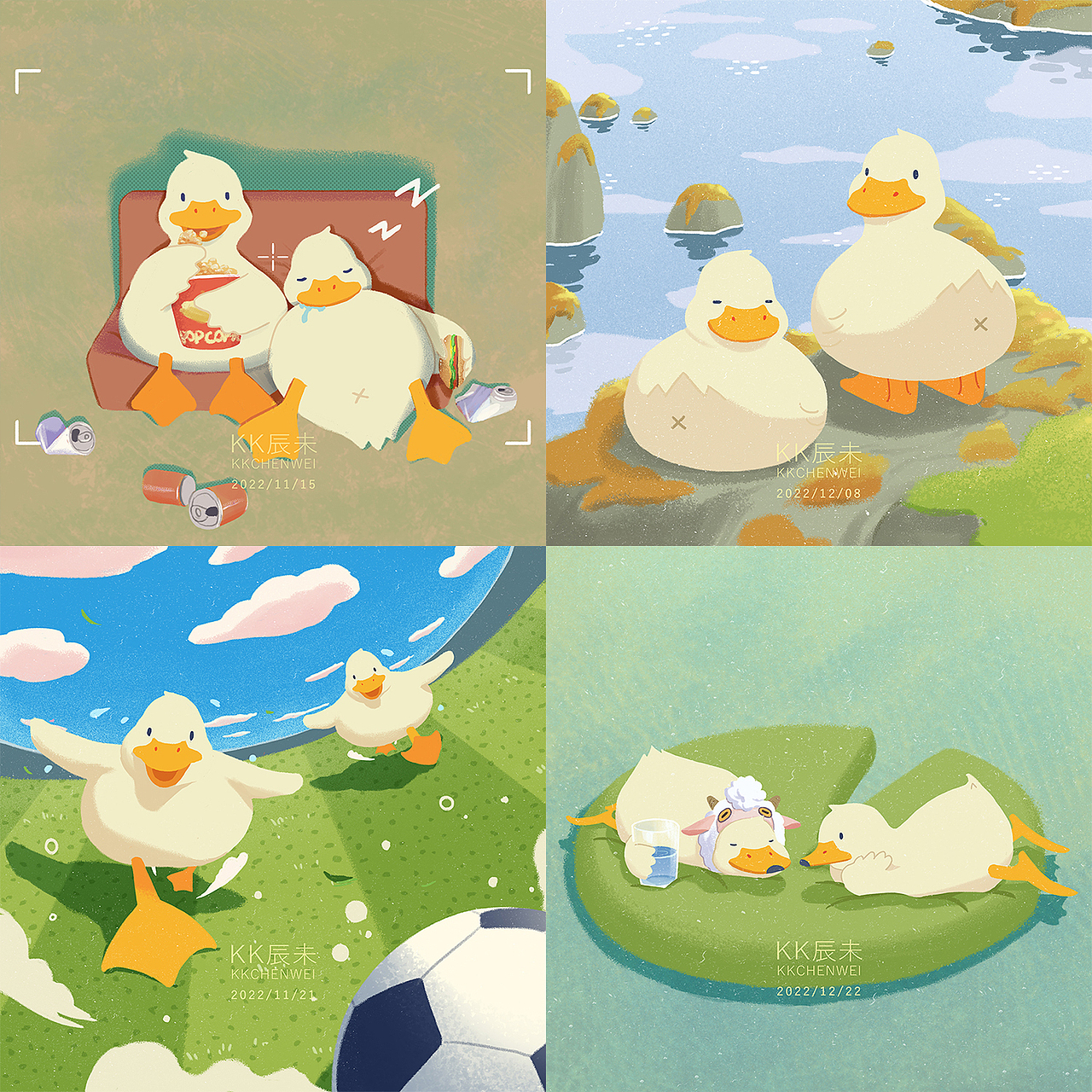 2022年终总结（图ZMzMwOTI3Nzg4） - 商业插画 - 站酷设计师太龙Tailong原创素材 - 站酷ZCOOL