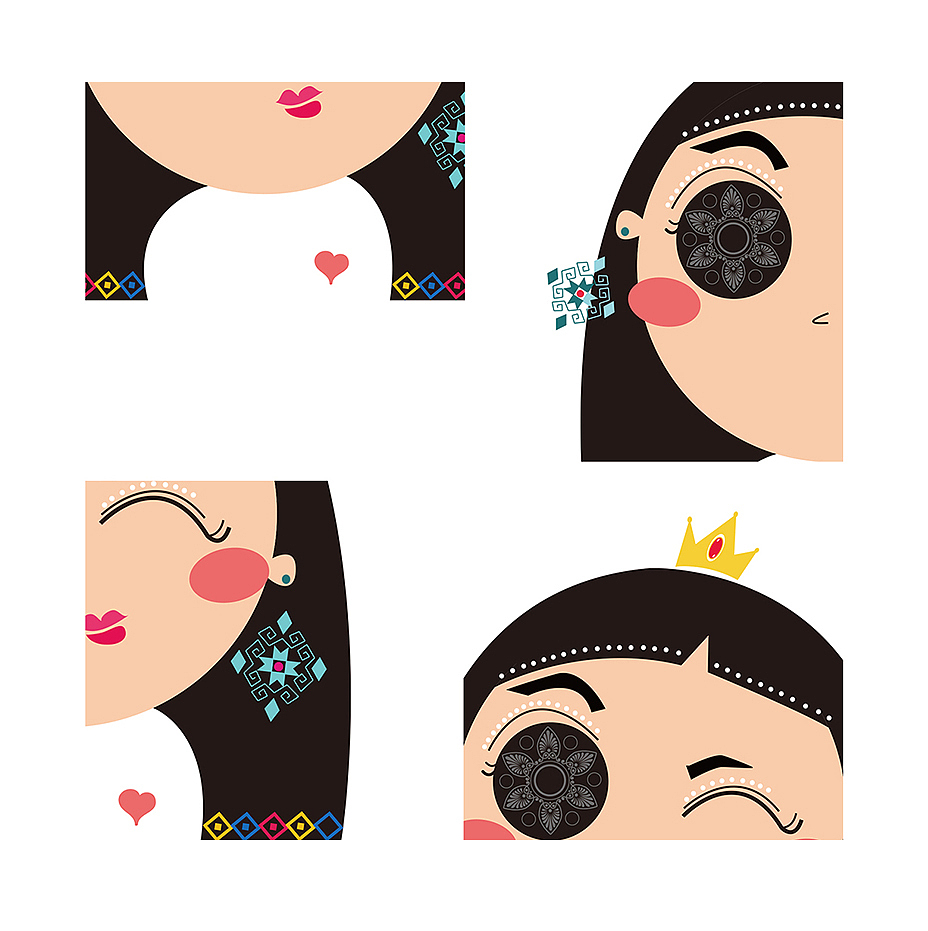 裝飾圖案-少數(shù)民族元素圖案的運用（圖ZMTA3NjYyMzE2） - 圖案 - 站酷設(shè)計師插畫師_琳子Ailee原創(chuàng)素材 - 站酷ZCOOL
