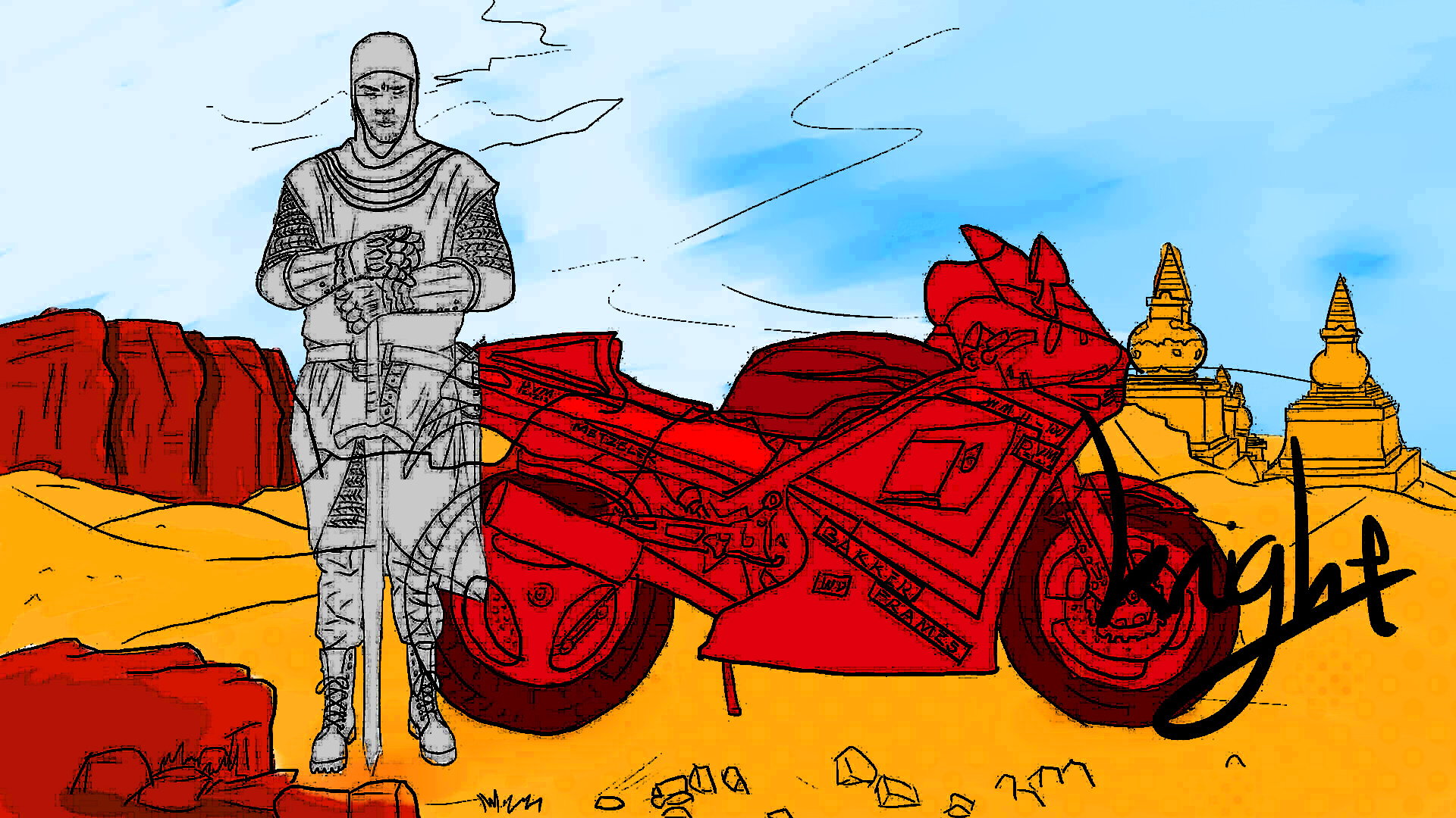 第二十六图:机车男孩 #100天50天计划