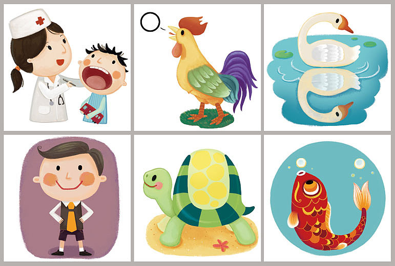 拼音插图|插画|商业插画|木木夕由 - 原创作品 - 站酷 (zcool)