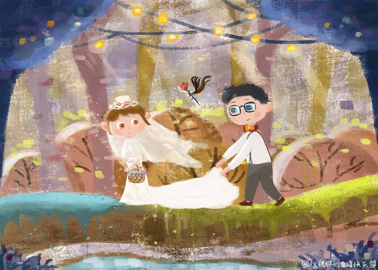 Wedding gift（图ZMjI3MzMxOTMy） - 儿童插画 - 站酷设计师猪猪_Zhuzhu原创素材 - 站酷ZCOOL