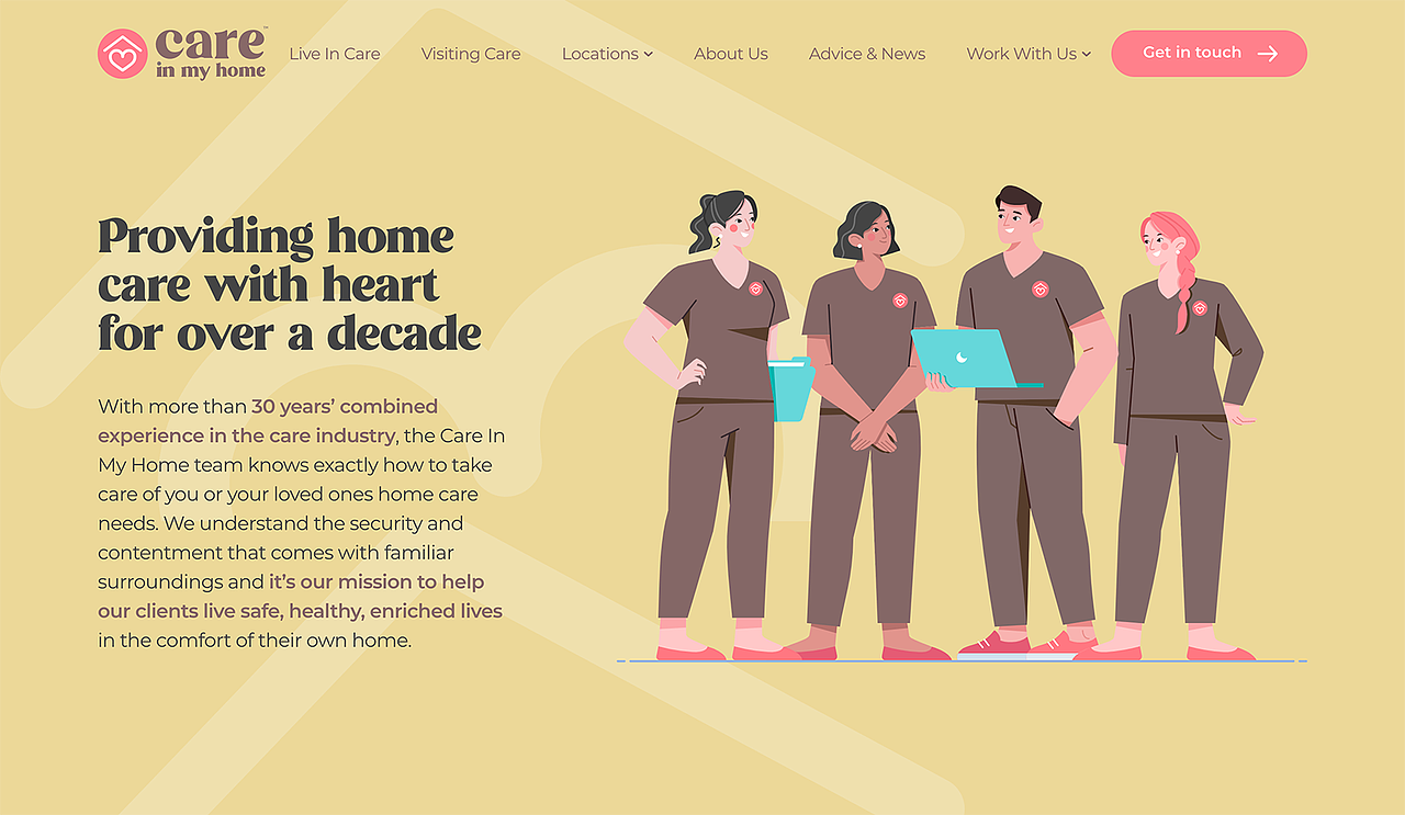 CIMH家政服务平台插画（图ZMjMxNDEyMTMy） - 商业插画 - 站酷设计师由然工作室原创素材 - 站酷ZCOOL