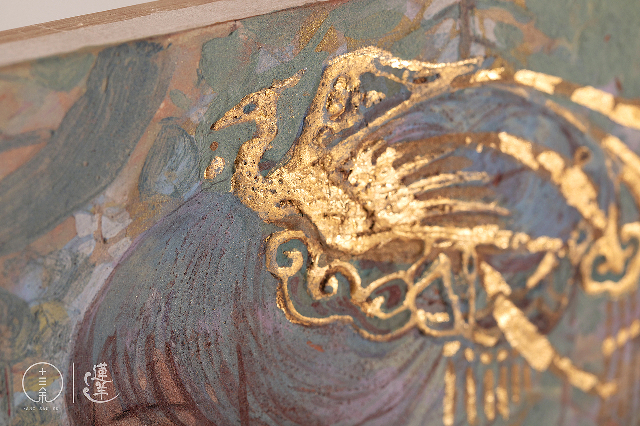 【岩彩&汉服】会向瑶台月下逢