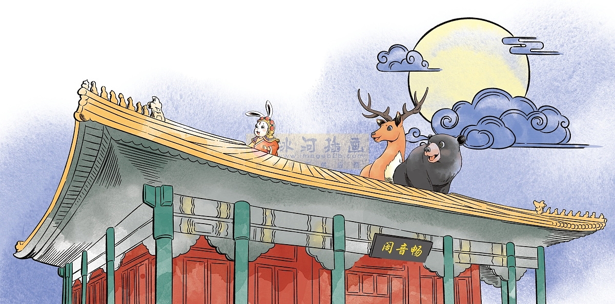 科普读物故宫大怪兽科普插画绘本（图ZMjg4MTczNTQ4） - 儿童插画 - 站酷设计师汉图文化公司原创素材 - 站酷ZCOOL