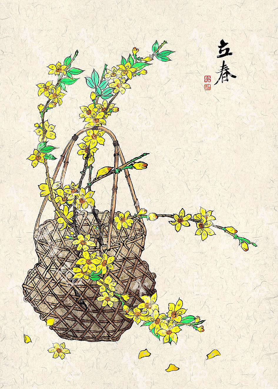 二十四节气--春季篇（图ZMjk5ODUyOTA4） - 商业插画 - 站酷设计师夜不白358原创素材 - 站酷ZCOOL