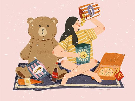 故事系列插画（个人主页-ZNTUxNDI5NjQ=） - 创作习作 - 站酷设计师黄茂森原创素材 - 站酷ZCOOL