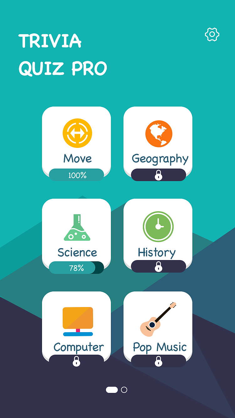 trivia quiz pro（图ZMTUxMDMyMjg4） - APP界面 - 站酷设计师果盘儿原创素材 - 站酷ZCOOL