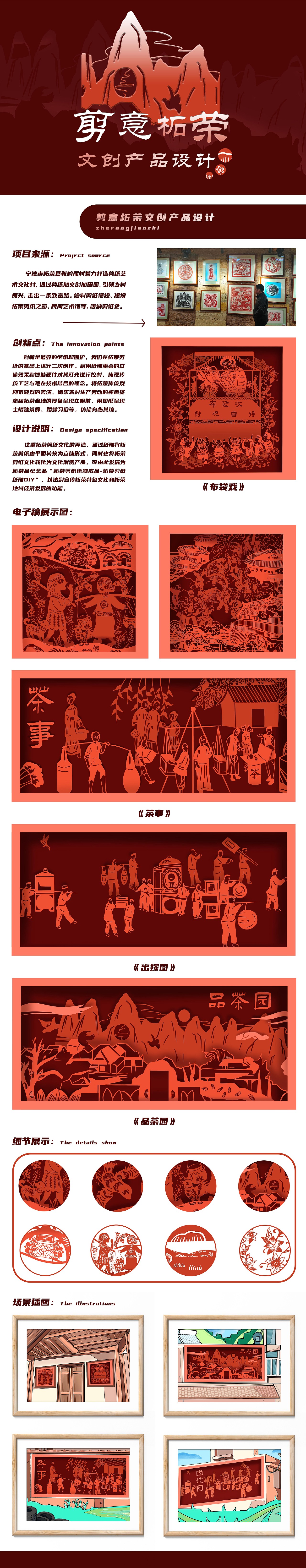 剪意柘荣-剪纸纸雕灯设计（图ZMzA0MjY3ODA0） - 其他 - 站酷设计师小学鑫不太行原创素材 - 站酷ZCOOL