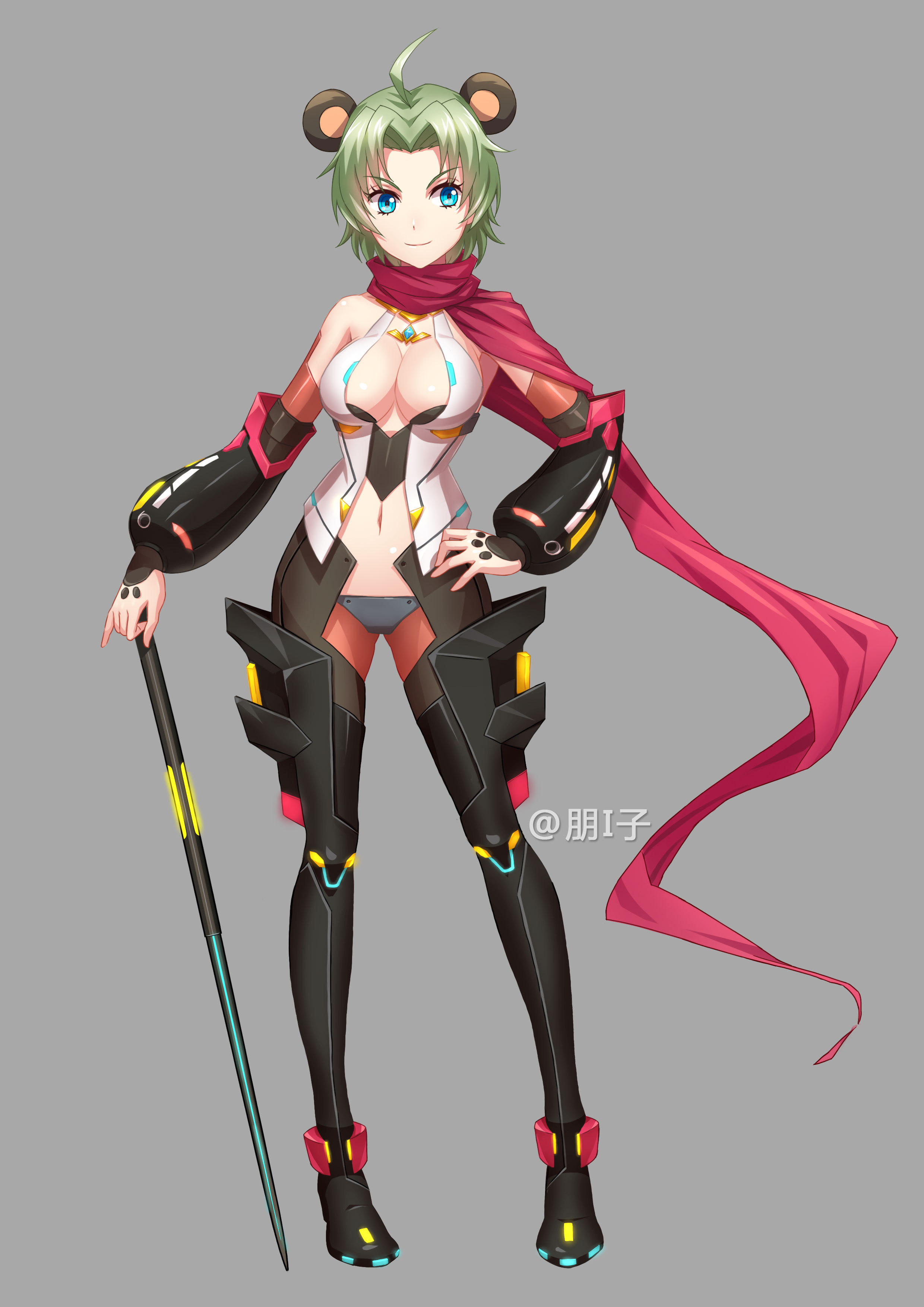 日系机战二次元美少女立绘|插画|游戏原画|朋i子 - 原创作品 - 站酷