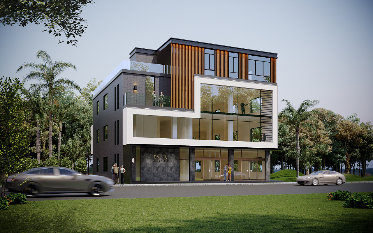 商住建筑外观设计|空间|酒店餐饮设计|miallen - 原创作品 - 站酷